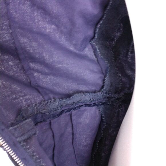 Vintage 50s 60s Beaded Fitted Cocktail Sheath Dress Size 6 Chambray Boat Neck - Picture 12 of 13